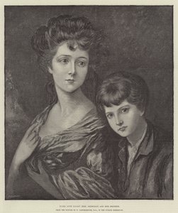 Eliza Anne Linley (mevrouw Sheridan) en haar broer door Thomas Gainsborough